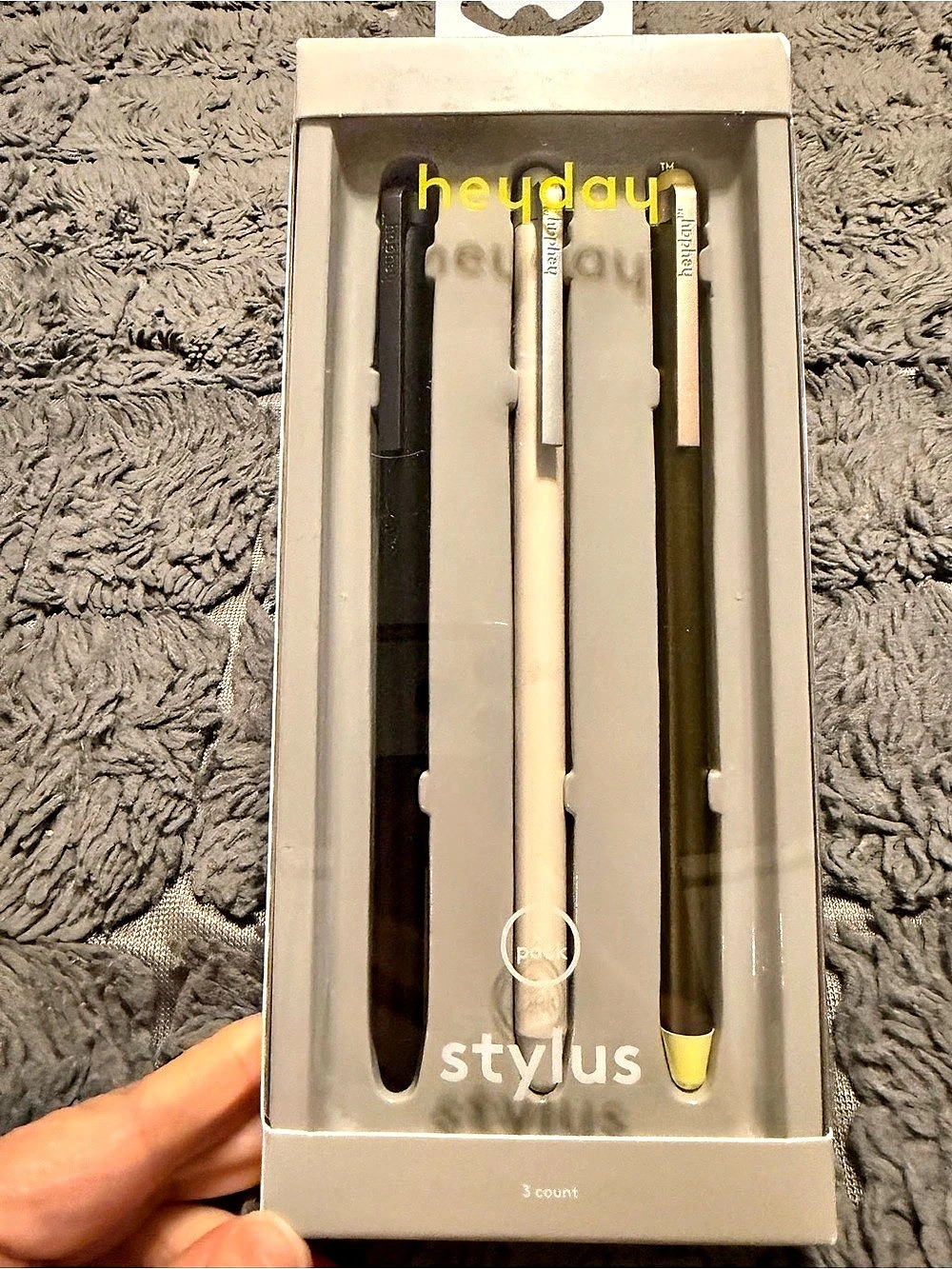 Heyday Stylus 3-Pack Styluses in Black & White NWT